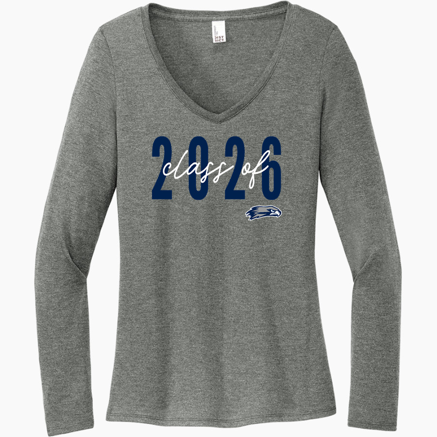 Skyview Hawks <span class="pdp-name-mascot">Skyview Hawks</span> District Women's Perfect Tri Long Sleeve V-Neck T-Shirt