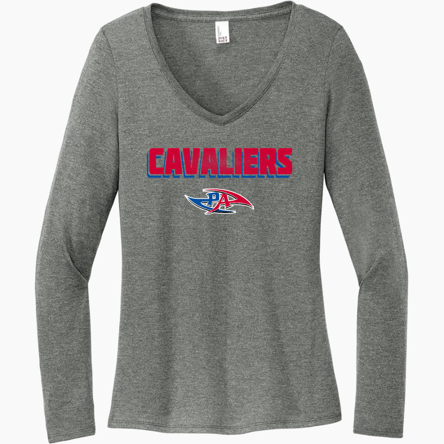 PRINCESS ANNE HIGH SCHOOL CAVALIERS <span class="pdp-name-mascot">PRINCESS ANNE CAVALIERS</span> District Women's Perfect Tri Long Sleeve V-Neck T-Shirt