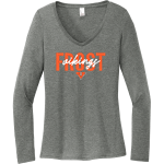 Frost Vikings <span class="pdp-name-mascot">Frost Vikings</span> District Women's Perfect Tri Long Sleeve V-Neck T-Shirt Front Thumbnail