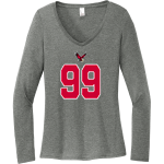 DOUGLAS HIGH SCHOOL EAGLES <span class="pdp-name-mascot">DOUGLAS EAGLES</span> District Women's Perfect Tri Long Sleeve V-Neck T-Shirt Front Thumbnail