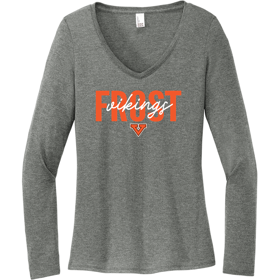 Frost Vikings <span class="pdp-name-mascot">Frost Vikings</span> District Women's Perfect Tri Long Sleeve V-Neck T-Shirt
