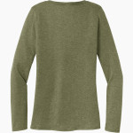 St. Michael Gators District Women's Perfect Tri Long Sleeve V-Neck T-Shirt Back Thumbnail