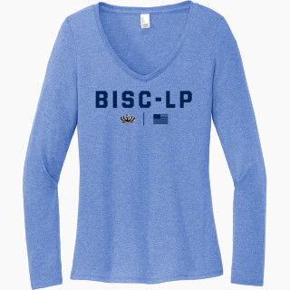 District Women's Perfect Tri Long Sleeve V-Neck T-Shirt