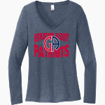 Germantown Academy Patriots <span class="pdp-name-mascot">Germantown Academy Patriots</span> District Women's Perfect Tri Long Sleeve V-Neck T-Shirt Front Thumbnail