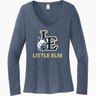 District Women's Perfect Tri Long Sleeve V-Neck T-Shirt