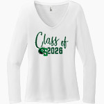 Calvary Christian Spartans <span class="pdp-name-mascot">Calvary Christian Spartans</span> District Women's Perfect Tri Long Sleeve V-Neck T-Shirt Front Thumbnail
