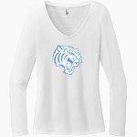 University Of Nashville Tigers District Women's Perfect Tri Long Sleeve V-Neck T-Shirt Front Thumbnail