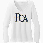 Providence Christian Academy District Women's Perfect Tri Long Sleeve V-Neck T-Shirt Front Thumbnail