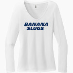 UC Santa Cruz Banana Slugs <span class="pdp-name-mascot">UC Santa Cruz Banana Slugs</span> District Women's Perfect Tri Long Sleeve V-Neck T-Shirt Front Thumbnail