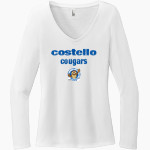 Costello Cougars <span class="pdp-name-mascot">Costello Elementary School Cougars</span> District Women's Perfect Tri Long Sleeve V-Neck T-Shirt Front Thumbnail