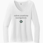 SALEM ACADEMY Navigators <span class="pdp-name-mascot">SALEM ACADEMY Navigators</span> District Women's Perfect Tri Long Sleeve V-Neck T-Shirt Front Thumbnail