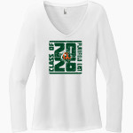 Plainfield East Bengals District Women's Perfect Tri Long Sleeve V-Neck T-Shirt Front Thumbnail