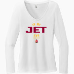 NORTHEASTERN HIGH SCHOOL JETS District Women's Perfect Tri Long Sleeve V-Neck T-Shirt Front Thumbnail