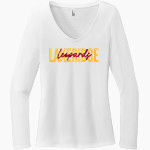 Lakeridge Leopards District Women's Perfect Tri Long Sleeve V-Neck T-Shirt Front Thumbnail