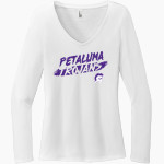 Petaluma Trojans <span class="pdp-name-mascot">Petaluma Trojans</span> District Women's Perfect Tri Long Sleeve V-Neck T-Shirt Front Thumbnail