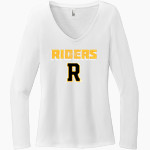 Roosevelt Roughriders <span class="pdp-name-mascot">Roosevelt Riders</span> District Women's Perfect Tri Long Sleeve V-Neck T-Shirt Front Thumbnail