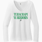 TEHACHAPI HIGH SCHOOL WARRIORS <span class="pdp-name-mascot">TEHACHAPI WARRIORS</span> District Women's Perfect Tri Long Sleeve V-Neck T-Shirt Front Thumbnail