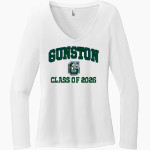 Gunston Herons District Women's Perfect Tri Long Sleeve V-Neck T-Shirt Front Thumbnail
