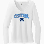 CENTRAL HIGH SCHOOL CHARGERS District Women's Perfect Tri Long Sleeve V-Neck T-Shirt Front Thumbnail