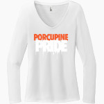 SPRINGTOWN HIGH SCHOOL PORCUPINES District Women's Perfect Tri Long Sleeve V-Neck T-Shirt Front Thumbnail