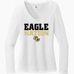 Grove City Area Sch Distr Soccer Bo Eagles <span class="pdp-name-mascot">Grove City Area Sch Distr Soccer Bo Eagles</span> District Women's Perfect Tri Long Sleeve V-Neck T-Shirt Front Thumbnail
