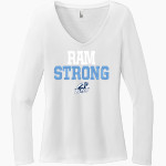 REAVIS HIGH SCHOOL RAMS District Women's Perfect Tri Long Sleeve V-Neck T-Shirt Front Thumbnail