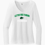 Clifton Park Piranhas Piranhas District Women's Perfect Tri Long Sleeve V-Neck T-Shirt Front Thumbnail