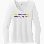 Ballston Spa Scotties The Official Online Store District Women's Perfect Tri Long Sleeve V-Neck T-Shirt Front Thumbnail