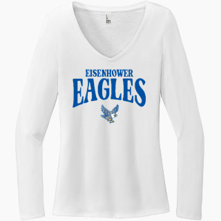 District Women's Perfect Tri Long Sleeve V-Neck T-Shirt