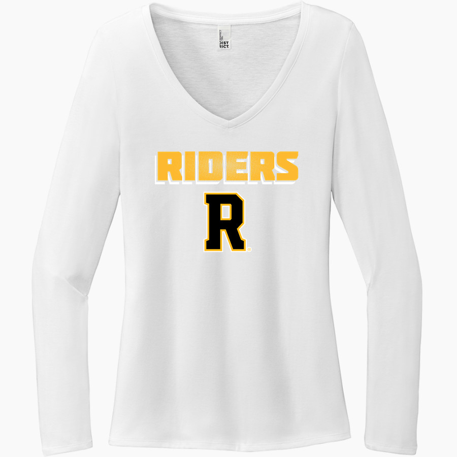 Roosevelt Roughriders <span class="pdp-name-mascot">Roosevelt Riders</span> District Women's Perfect Tri Long Sleeve V-Neck T-Shirt