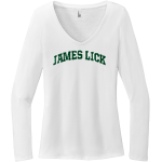 James Lick Comets <span class="pdp-name-mascot">James Lick Comets</span> District Women's Perfect Tri Long Sleeve V-Neck T-Shirt Front Thumbnail