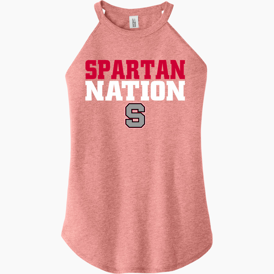 SPRINGFIELD SPARTANS The Online Store District Women's Perfect Tri Rocker Tank