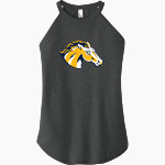Breck Mustangs District Women's Perfect Tri Rocker Tank Front Thumbnail