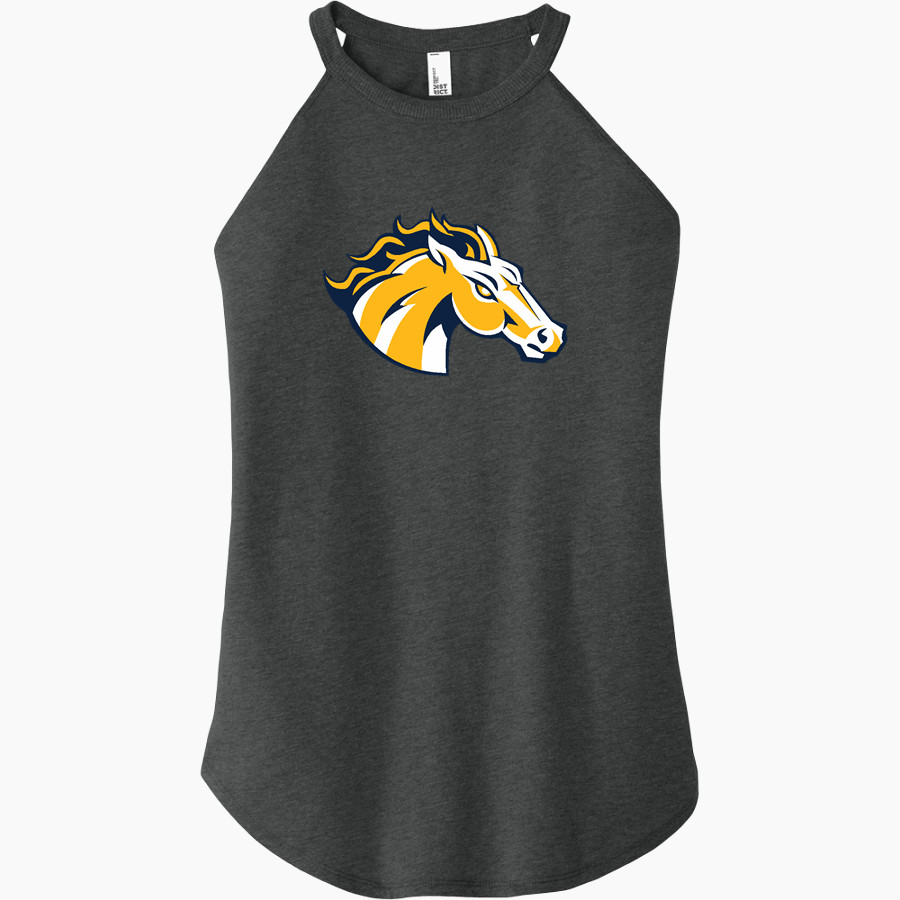 Breck Mustangs District Women's Perfect Tri Rocker Tank
