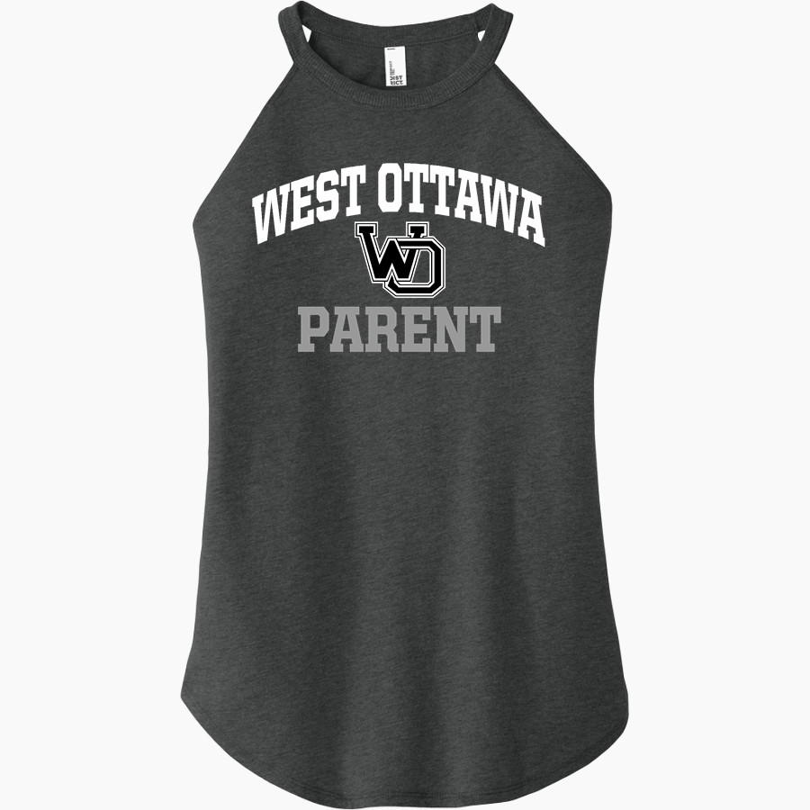 West Ottawa Panthers District Women's Perfect Tri Rocker Tank