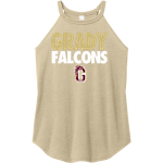 WM E GRADY VOC TECH SCHOOL FALCONS <span class="pdp-name-mascot">GRADY HIGH SCHOOL FALCONS</span> District Women's Perfect Tri Rocker Tank Front Thumbnail