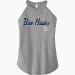 Dickinson State Blue Hawks District Women's Perfect Tri Rocker Tank Front Thumbnail