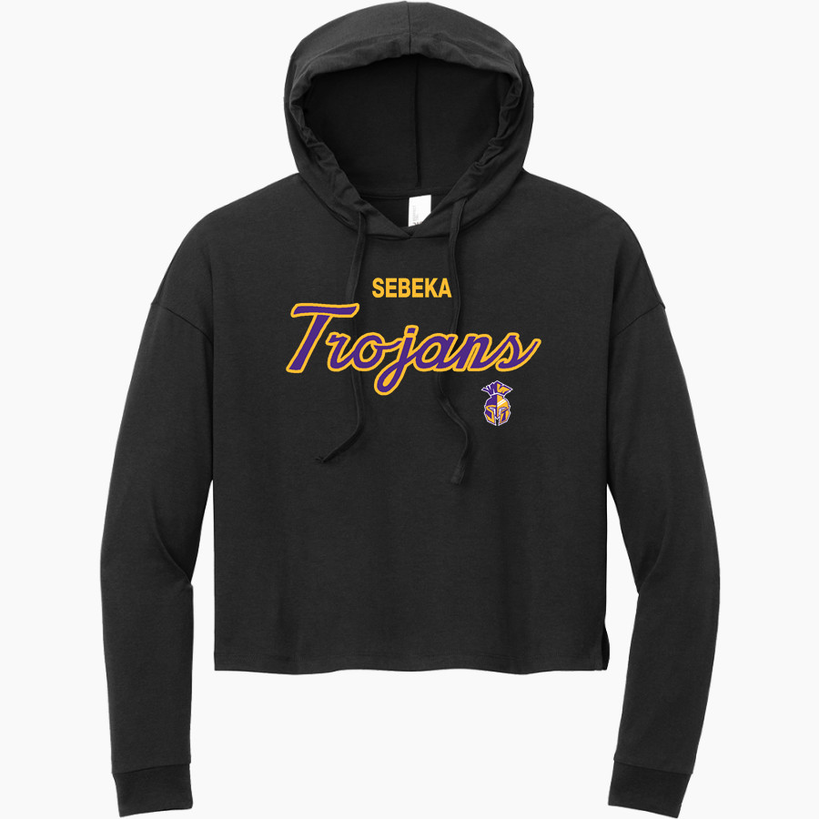 SEBEKA HIGH SCHOOL Trojans Online Store <span class="pdp-name-mascot">SEBEKA TROJANS</span> District Women's Perfect Tri Long Sleeve Midi Hoodie