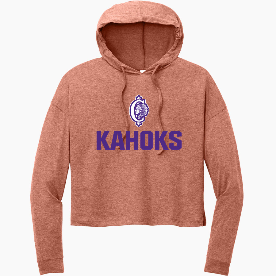 Collinsville Kahoks District Women's Perfect Tri Long Sleeve Midi Hoodie