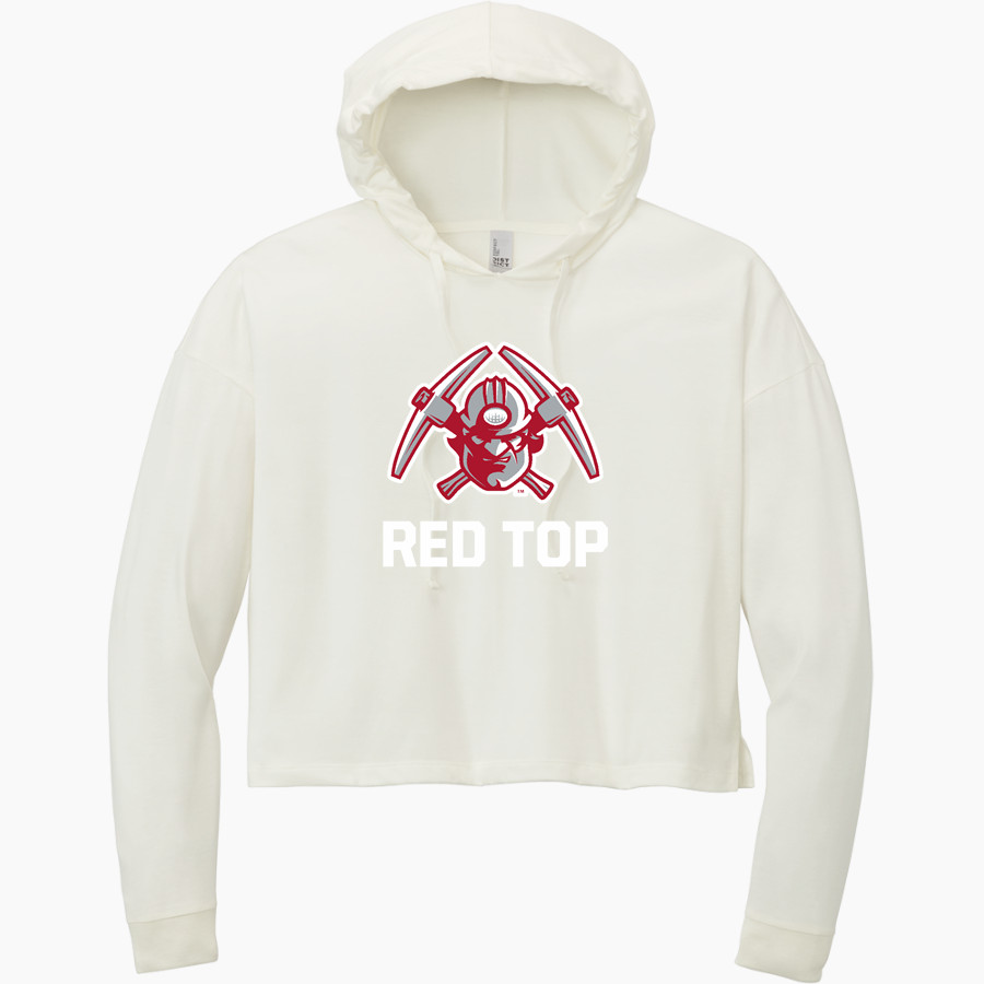 Red Top Miners District Women's Perfect Tri Long Sleeve Midi Hoodie