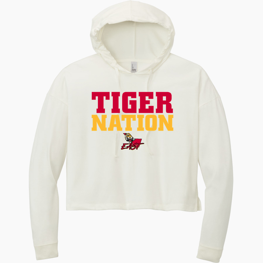 EAST IBERVILLE HIGH SCHOOL TIGERS <span class="pdp-name-mascot">EAST IBERVILLE TIGERS</span> District Women's Perfect Tri Long Sleeve Midi Hoodie