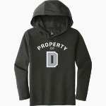 Dickinson State Blue Hawks <span class="pdp-name-mascot">Dickinson State Blue Hawks</span> District Youth Perfect Tri Long Sleeve Hoodie Front Thumbnail