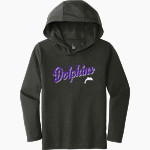 Bergman Dolphins <span class="pdp-name-mascot">Frank V. Bergman Elementary Dolphins</span> District Youth Perfect Tri Long Sleeve Hoodie Front Thumbnail