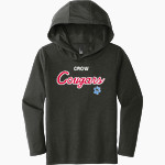 CROW HIGH SCHOOL Cougars Online Store <span class="pdp-name-mascot">CROW COUGARS</span> District Youth Perfect Tri Long Sleeve Hoodie Front Thumbnail