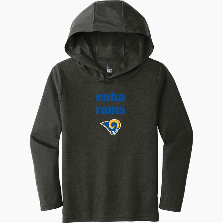 CUBA HIGH SCHOOL RAMS District Youth Perfect Tri Long Sleeve Hoodie