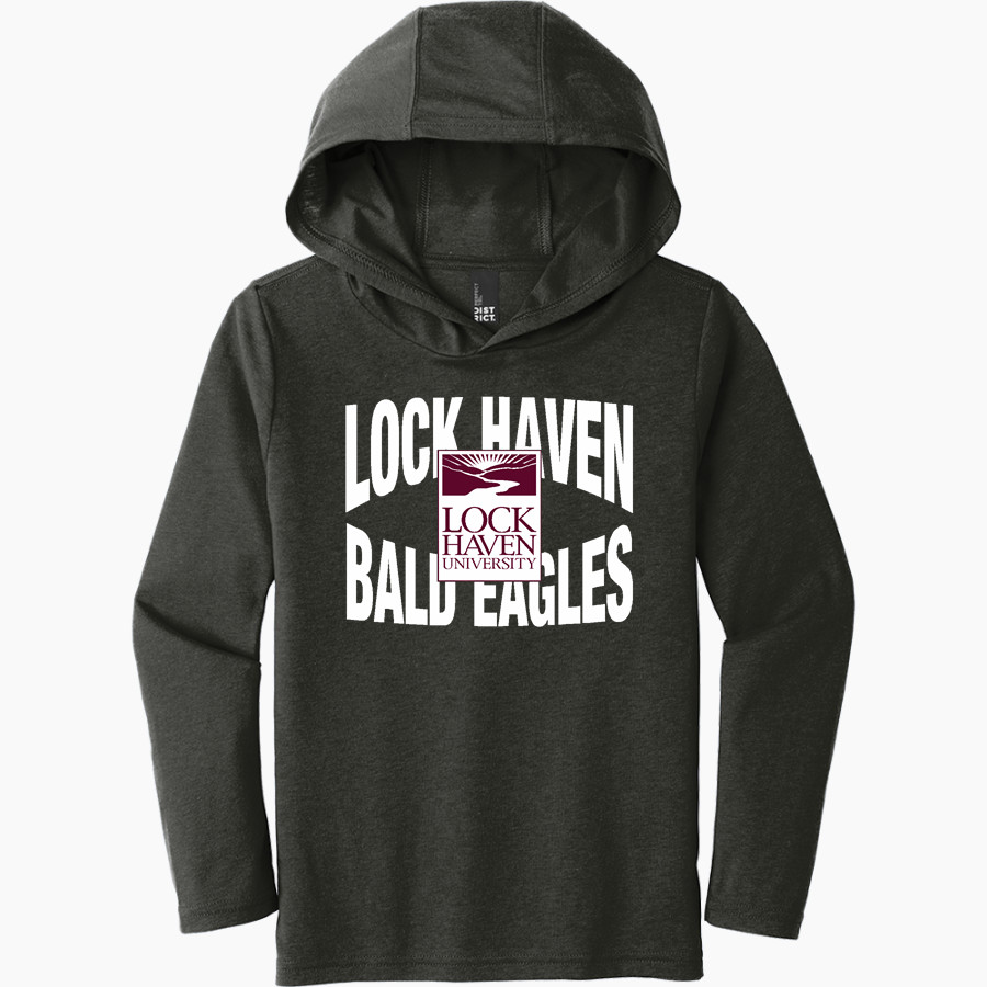 Lock Haven Bald Eagles <span class="pdp-name-mascot">Lock Haven University Bald Eagles</span> District Youth Perfect Tri Long Sleeve Hoodie