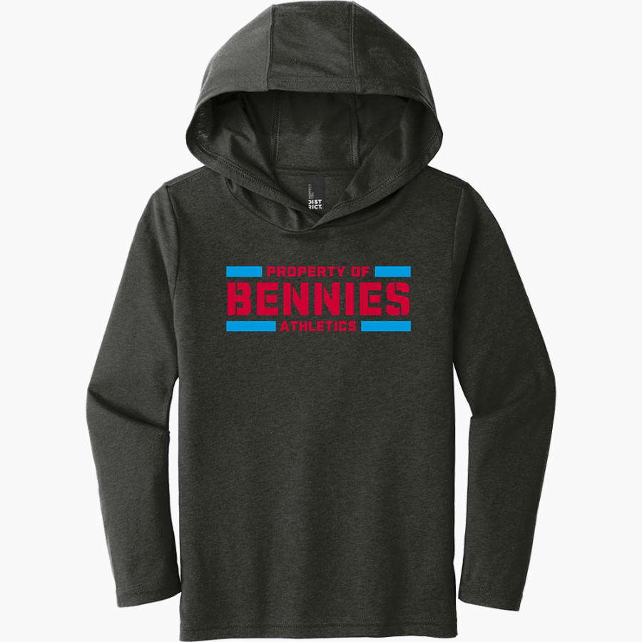 COLLEGE OF ST BENEDICT Bennies <span class="pdp-name-mascot">COLLEGE OF ST BENEDICT</span> District Youth Perfect Tri Long Sleeve Hoodie