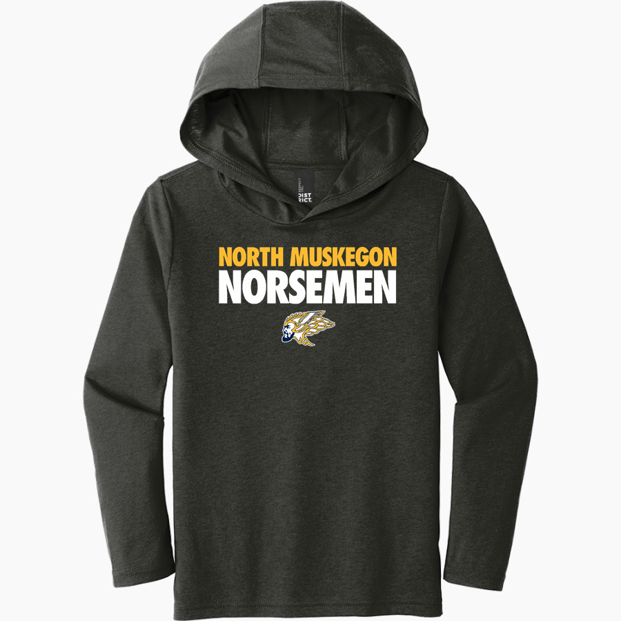 North Muskegon Norsemen <span class="pdp-name-mascot">North Muskegon High School Norsemen</span> District Youth Perfect Tri Long Sleeve Hoodie