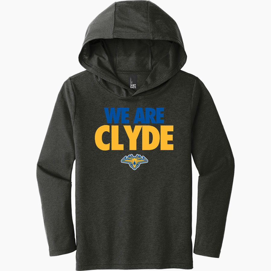 CLYDE HIGH SCHOOL FLIERS <span class="pdp-name-mascot">CLYDE FLIERS</span> District Youth Perfect Tri Long Sleeve Hoodie