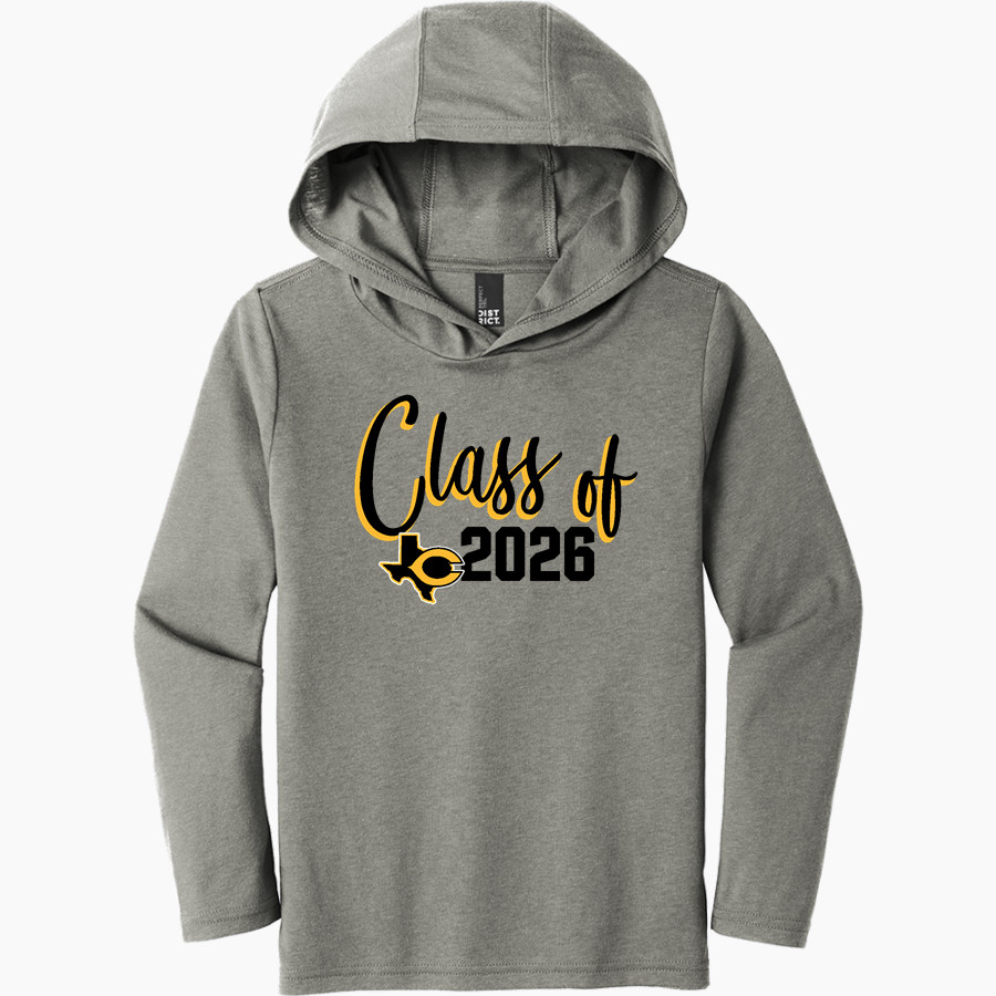 CRANDALL HIGH SCHOOL PIRATES District Youth Perfect Tri Long Sleeve Hoodie